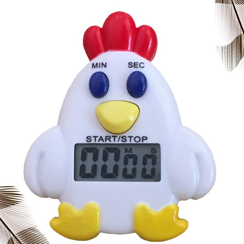 DOITOOL Chicken Timer Cooking Time Clock Clip on Animal Timer