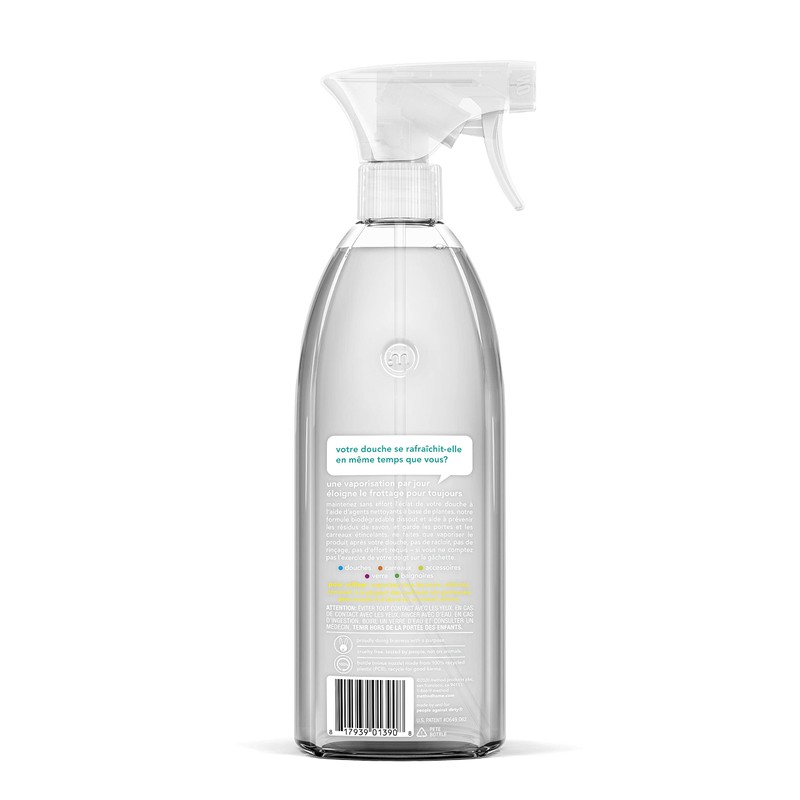 Method Daily Shower Cleaner Spray, Plant-Based & Biodegradable Formula, Spray
