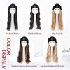 S-noilite Beanie Wig Hair Extensions,18 Inch Long Wavy Hair Extensions