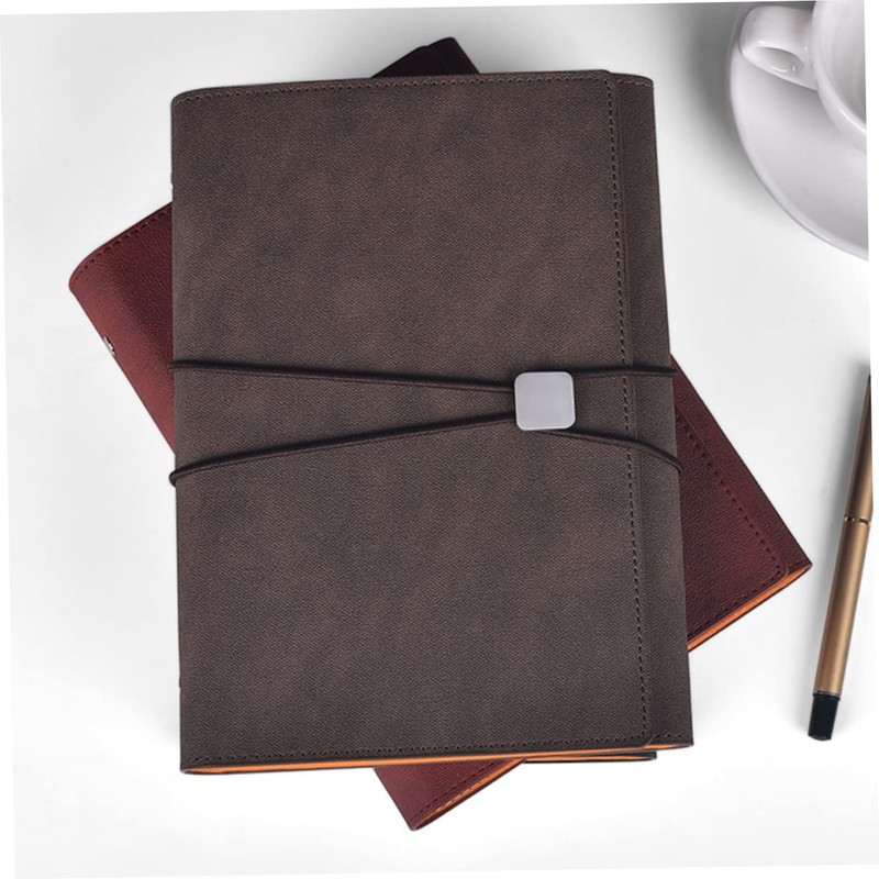 Operitacx Business Style A5 Notebook with Strap and Pen Holder