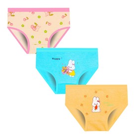 JackLoveBriefs Girl Pant Cotton Girl Knickers Age 2-3 Years MULTICOLOR, Size:S
