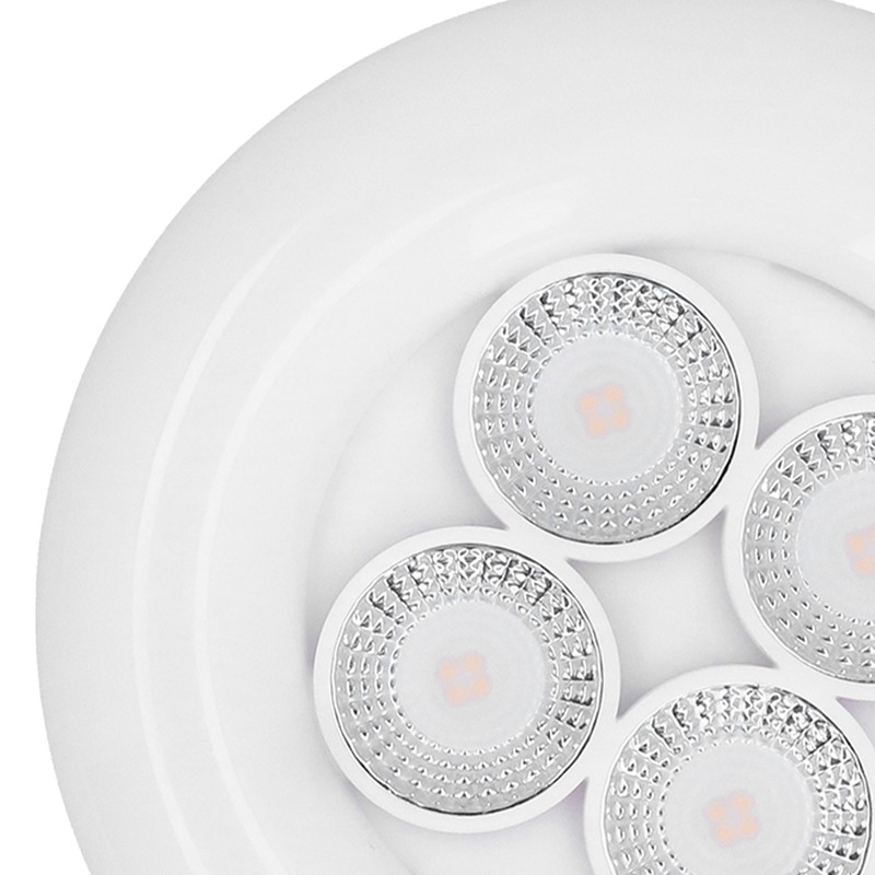 LED 4‑Hole LED Spot Light 3‑Gear Adjustable Spotlight for Garage