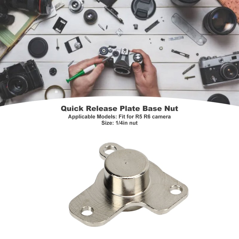 Camera Quick Release Plate Base Nut Screw Accurate Size Shape