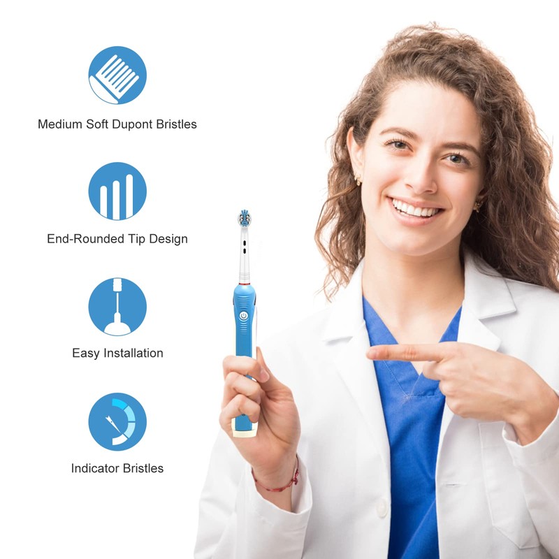 Replacement Toothbrush Heads for Oral B Braun, 10 Pcs Professional