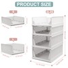 Goderewild Stackable Foldable Storage Baskets, Folding Storage Bins, Closet Organizers