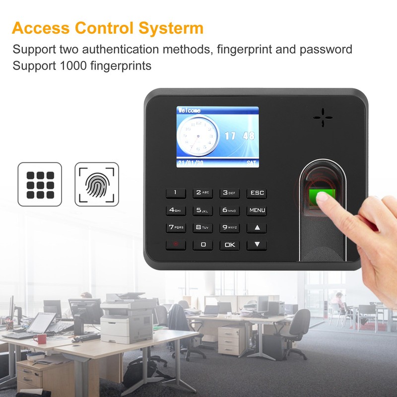 2.8in TFT Independent Access Control Systerm Fingerprint Password Attendance Machine