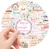 Christian Bible Stickers, 50PCS Pink Boho Scripture Art for Women