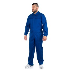 DINOZAVR Ultra Work Overalls Men's Overall Rally Suit Protective Suit with Many Pockets, royal