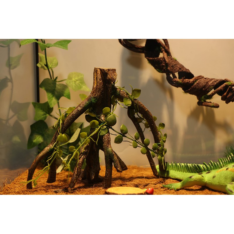 AQUA KT Reptile Corner Climbing Branch with Plant Snake Climb