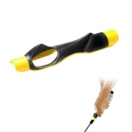 flintronic Golf Training Grip, Golf Grip Training Aid, Golf Grip Swing Trainer, Anti-Slip Posture Correction Practice Alignment Golf Swing Trainer for Beginner Professional, Yellow