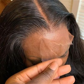 SKINLIKE Real HD Swiss Lace Closure Human Hair 5x5 Lace Closure with Clean Hairline Much More Density Full Cuticle Aligned Brazilian Human Hair Body Wave Style (20inch, HD BW 5x5 lace clsoure)