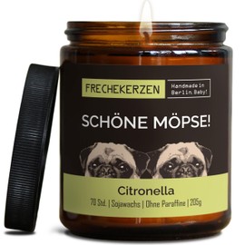 Lustige Citronella Kerze mit Spruch für Hunde Besitzer & Liebhaber | Handgemacht aus Sojawachs | In Geschenkbox | Nachhaltiges Valentinsgeschenk, Gast Geschenk Hundehalter Dog Lovers