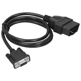 Cable de Diagnóstico del Conector Adaptador,16PIN OBD2 a RS232 DB9 CAR Interfaz de diagnóstico Adaptador Conector de cable de extensión