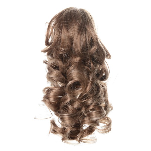 Onedor 12" Synthetic Fiber Natural Textured Curly Ponytail Clip In/On Hair Extension Hairpiece (15H613)
