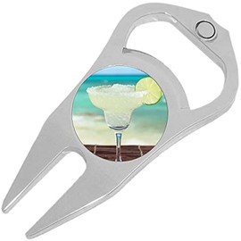 NewCharms Margarita Beach Golf Ball Marker Divot Repair Tool Bottle Opener
