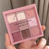 Pink Eyeshadow Palette - 9 Colour Vibrant Glitter Matte &