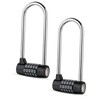 Lpraer Pack of 2 Long Padlock Combination Lock 5-Digit Password