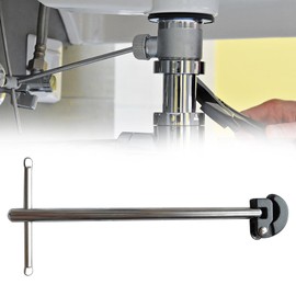 WeiLaiKeQi Basin Wrench Adjustable, Sink Spanner 3/8'' to 1-1/4'' Sink Faucet Wrench Plumbing Tool for Kitchen, Home, Bathroom, Black