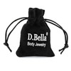 D.Bella Clear Stainless Steel Flexible Acrylic Cartilage Bar 16g 14g,