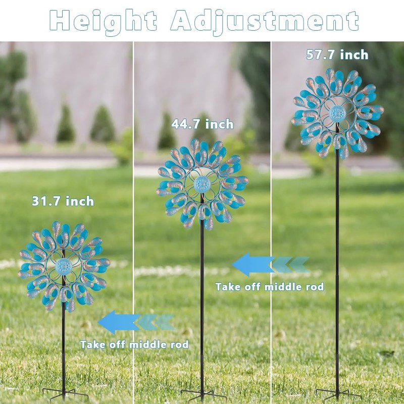 Sunnylight Metal Wind Spinner,Outdoor Wind Spinners & Sculptures for Yard