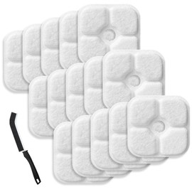 YANINEE Pack of 15 Replacement Filter Cat Fountain Filter Drinking Fountain