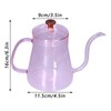 Coffee Kettle Glass Coffee Pot 600ML Coffee Drip Kettle Long