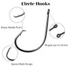 AGOOL Circle Hooks Saltwater Fishing Hook in-line Straight Eye Circle