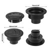 X AUTOHAUX 100mm 75mm Round Black AC Air Condition Vent