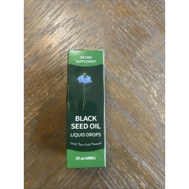 100% Pure Black Seed Oil Liquid Drops 2 fl oz 100% Pure Cold Pressed New Sealed Box