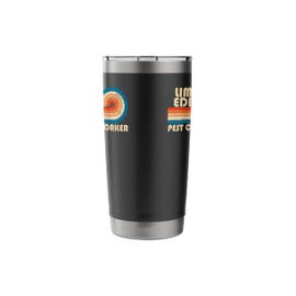 PEST CONTROL WORKER Funny Job Title Profession Birthday Stainless Steel Insulated Tumbler