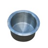 Universal Replacement Metal Cup Holder, Silver, 3 3/8" Diameter