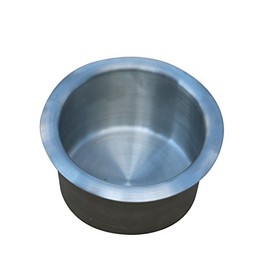 Universal Replacement Metal Cup Holder, Silver, 3 3/8" Diameter