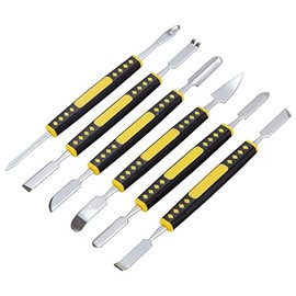 Teiliges Elektronik öffnungs Hebel Werkzeug Reparatur Spachtel Set Reparaturwerkzeug 12-teiliges Set mit Metall-Doppelkopf-Pry-Tools und Präzisionspinzetten für Elektronikgeräte Schwarz