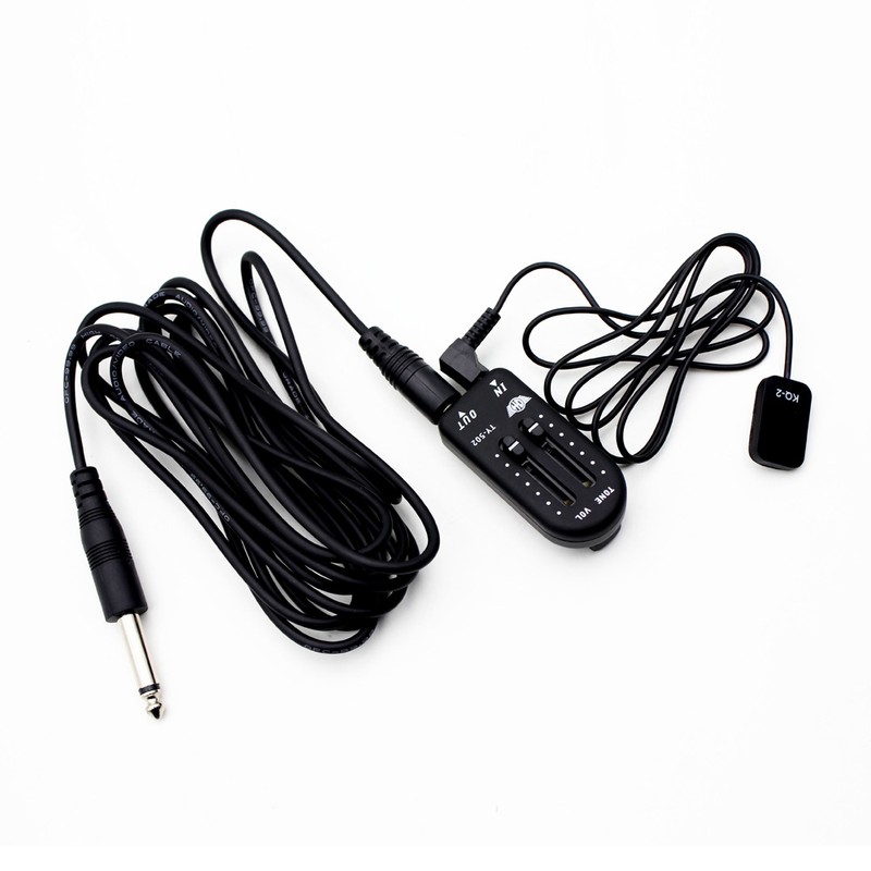 KQ-2 Piezo Contact Pickup Transducer with Volume Controller Tuner Audio