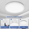 JONMONSM Ultra Thin LED Ceiling Light, 25 W Bathroom Lamp,