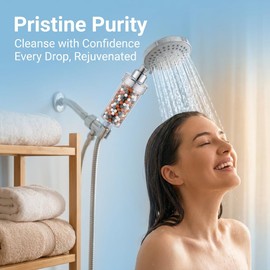 AHSNYLC 200g Shower Head Beads Refills - Mineral Shower -Head Replacement,Ionic Beads Filter for Filtered (Orange, Gray, White, Black)