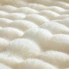 COOVA Faux Rabbit Fur & Flannel Throw Blanket 50x60 Inch