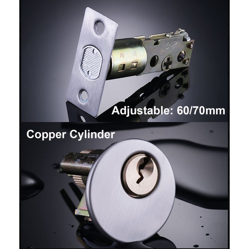 MINETCARE Bilateral Lock, Cylinder Security Lock with Keys on Both