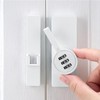 INIRET White 180 Degree Barn Door Lock,3 Digit Password Keyless,Mechanical