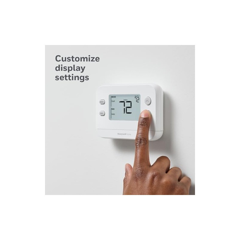 New! Honeywell Home Non-Programmable Thermostat, Single-Stage, 1 Heat/1 Cool Compatibility,