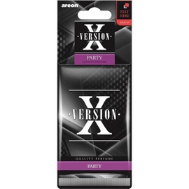 AREON X Car Fragrance Vanilla Car Fragrance Air Freshener Black Hanger Pendant Mirror Cardboard 2D (Vanilla Set Pack x 10)
