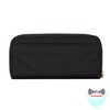 Travelon RFID Blocking Single Zip Unisex-Adult, Polyester, Wallet, Black, 7.75