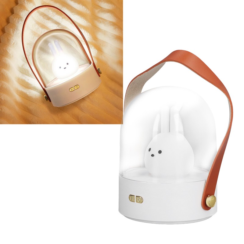 Portable Music Night Light Bedroom Desktop Cute Cartoon Lamp Three