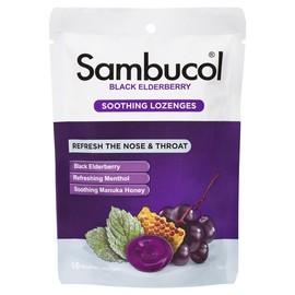 Sambucol Soothing Relief Nose & Throat Lozenges X 16