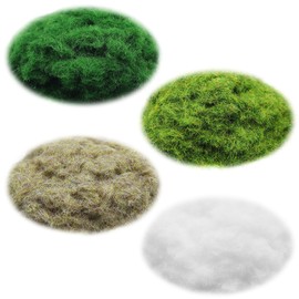 CONNECTION 4 Bags Mini Scattered Grass for Model Making Static Grass 3 mm Scattered Grass Meadow Model Making Grass Powder Model Railway Layout Grass for Miniature Model Landscapes DIY Modelling Sand