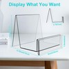 Boloyo Acrylic Display Stand with Sign Plate, 6PC Clear Display