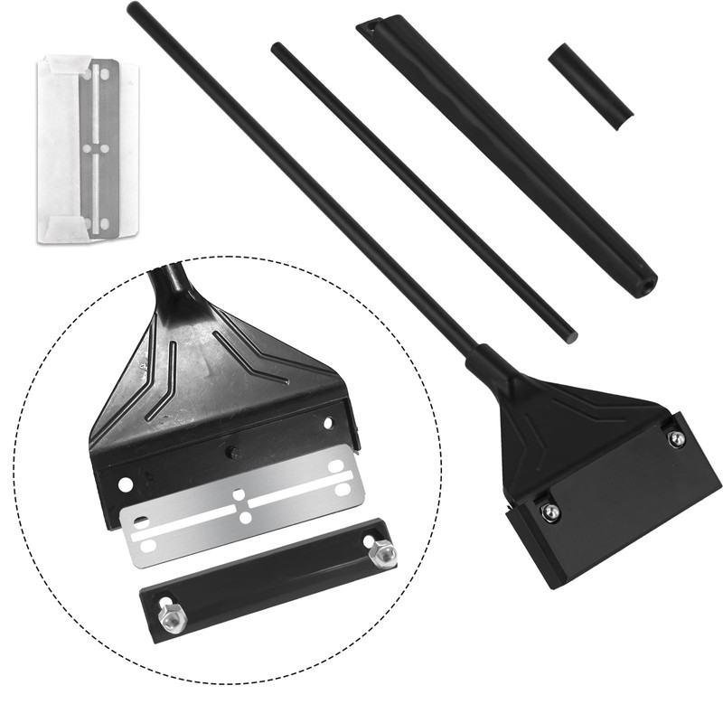 PEUTIER Algae Scraper for Glass Aquariums, 24.4 inch Extendable Handle