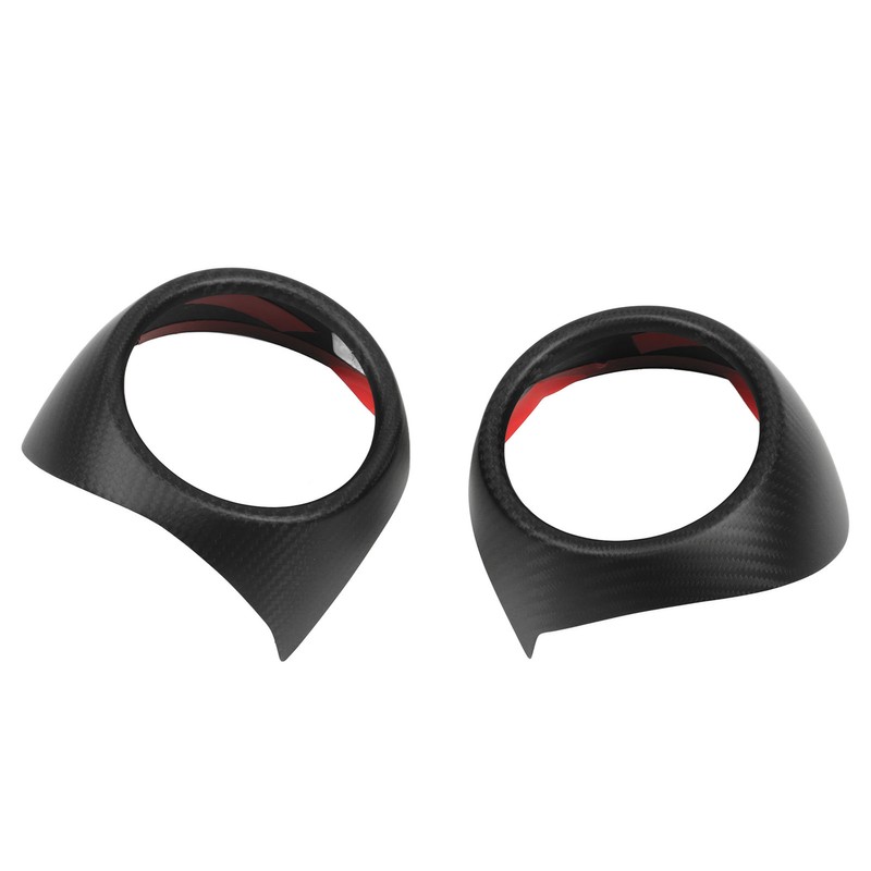 2 Pcs AC Air Vent Trim Dry Carbon Fiber Outlet