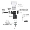 Kitchen Crop Hand Crank Grain Mill Wheat Flour Grinder, Stainless