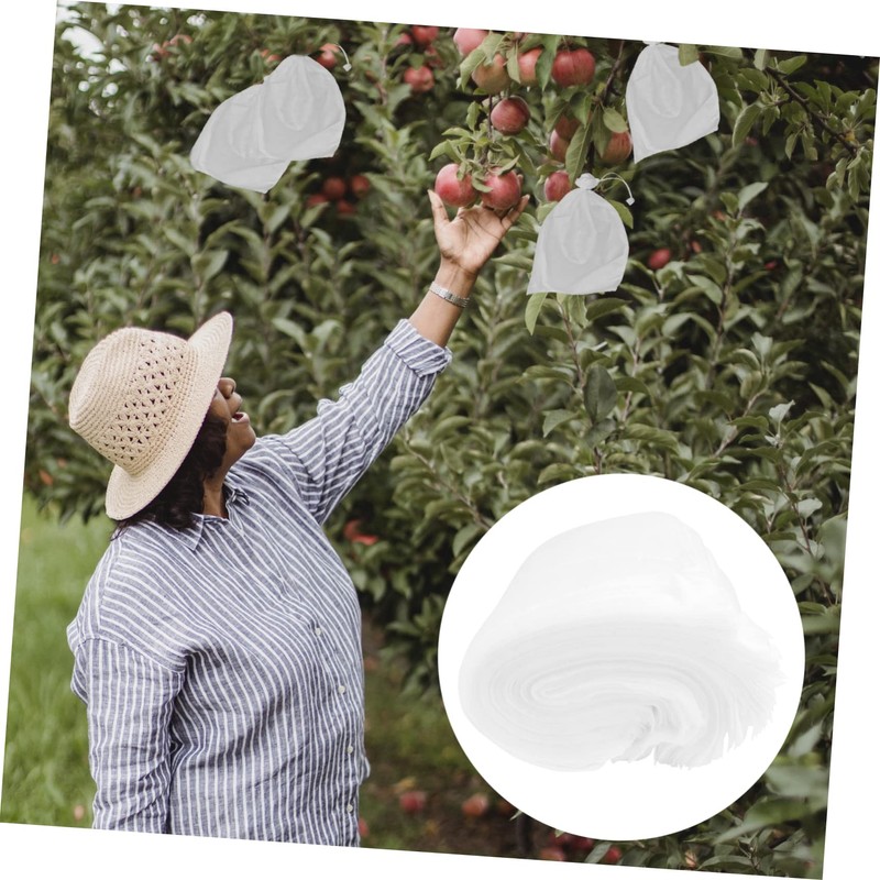 BESPORTBLE 100pcs Eco-Friendly Biodegradable Plant Grow Bags Fruit Mesh Bags